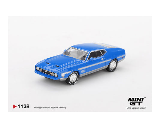 Mini GT Ford Mustang Mach 1 Grabber Blue