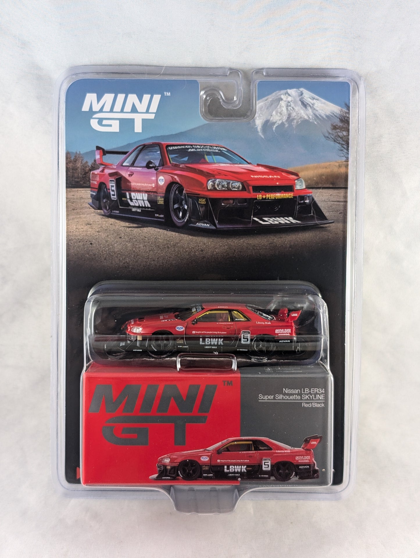 MiniGT Super Silhouette Nissan Skyline LB-ER34