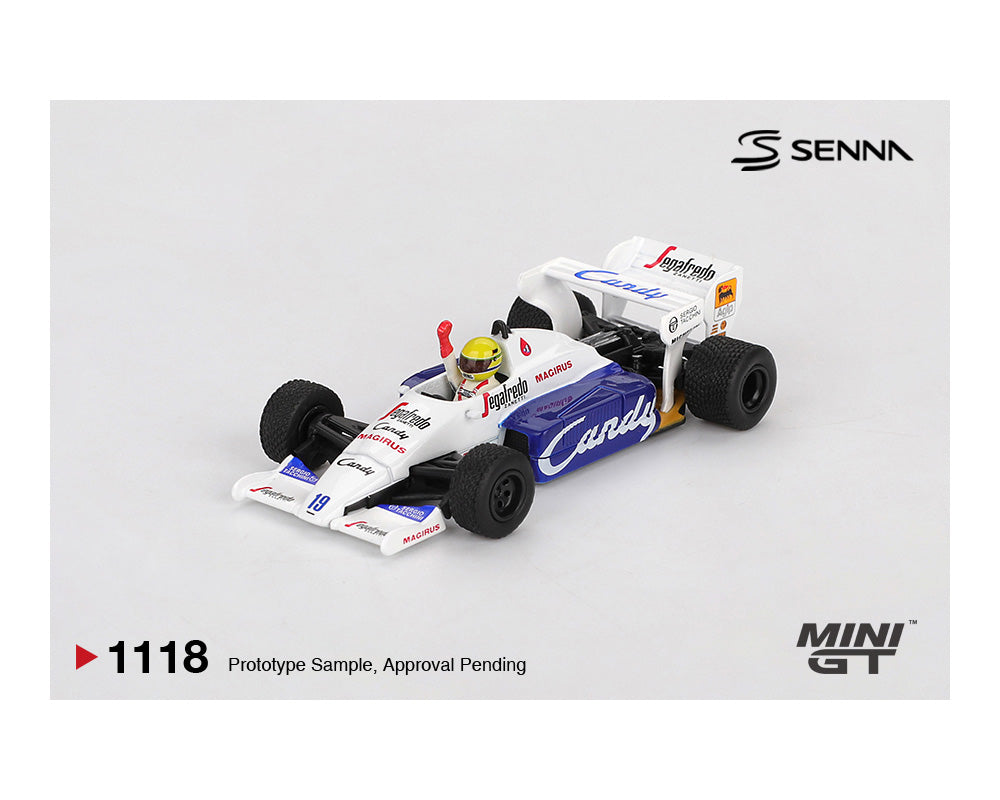 Mini GT Toleman TG184 #19 1984 Monaco GP 2nd place Ayrton Senna