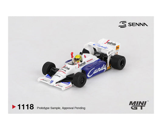Mini GT Toleman TG184 #19 1984 Monaco GP 2nd place Ayrton Senna