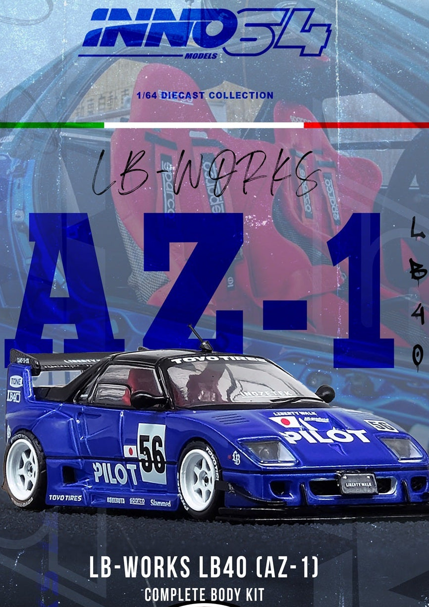 INNO64 1/64 Mazda AZ1 Liberty Walk LB40 Pilot