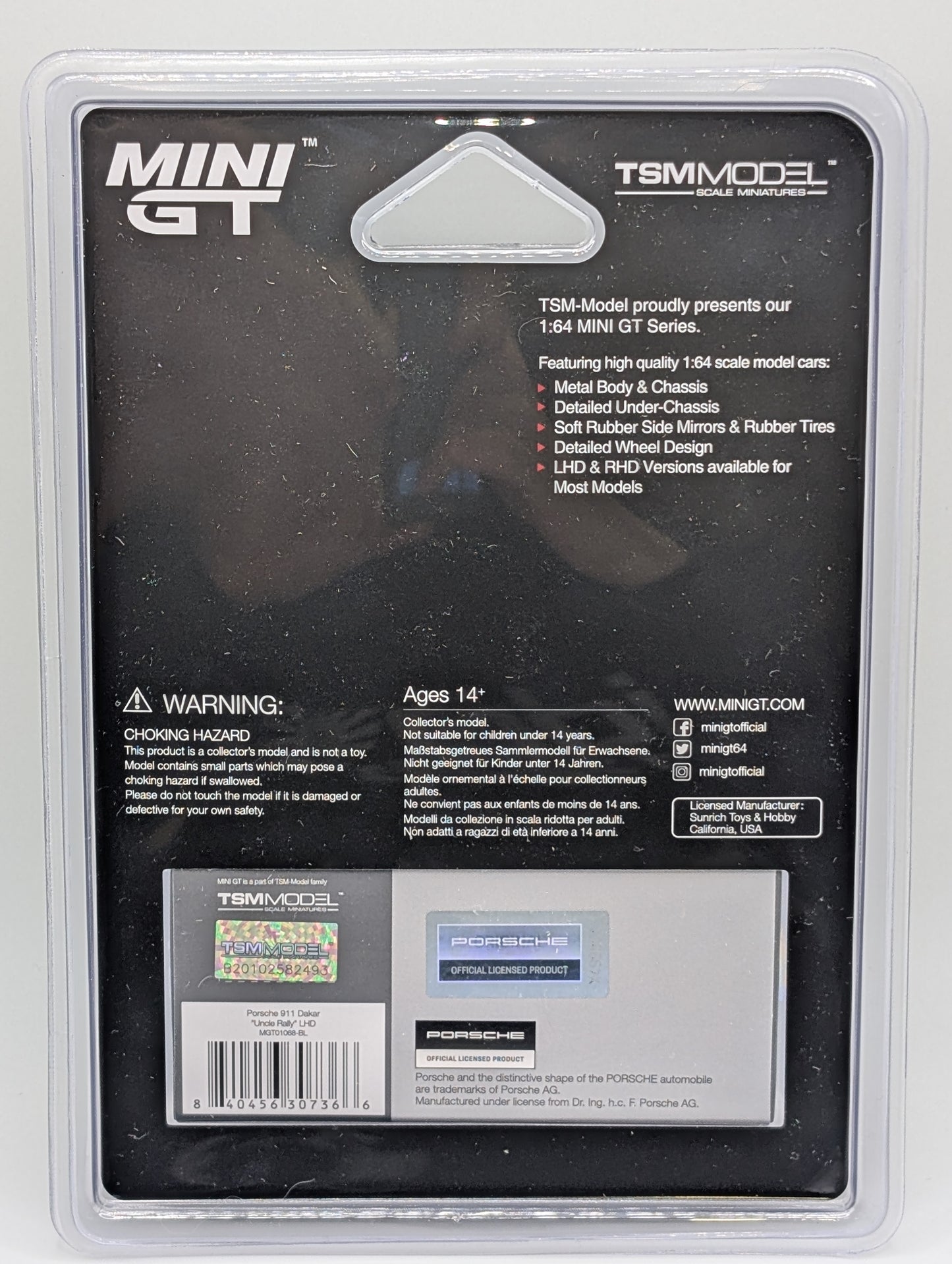 Mini GT Porsche 911 Dakar Uncle Rally