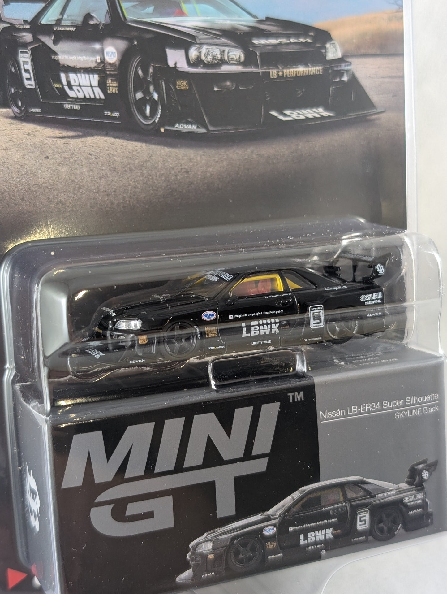 Mini GT Nissan Skyline ER34 Super Silhouette Black