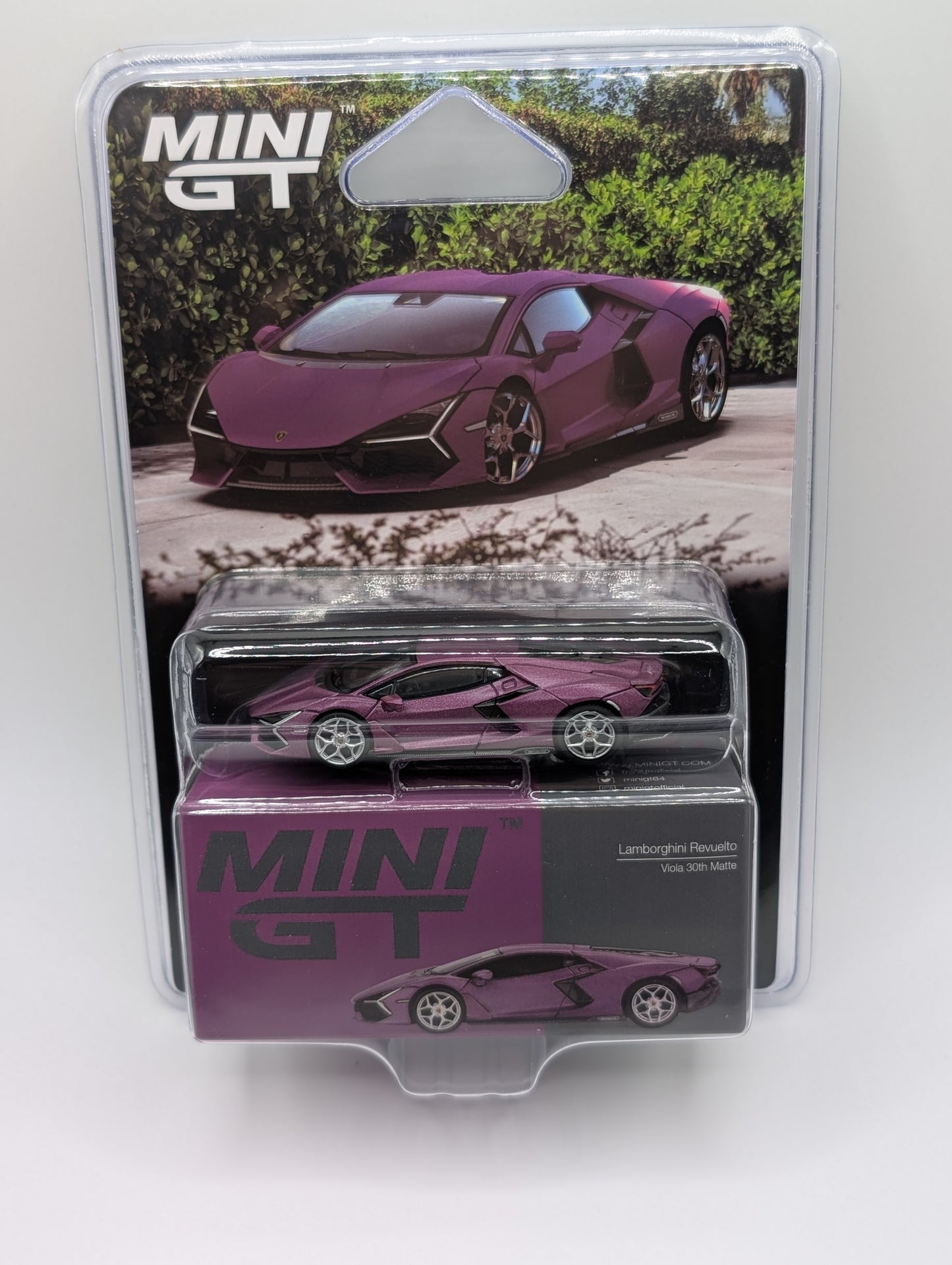 Mini GT Lamborghini Revuelto Viola 39th Matte