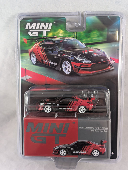 Mini GT Toyota GR86 HKS Type R Advan 2022 Tokyo Auto Salon