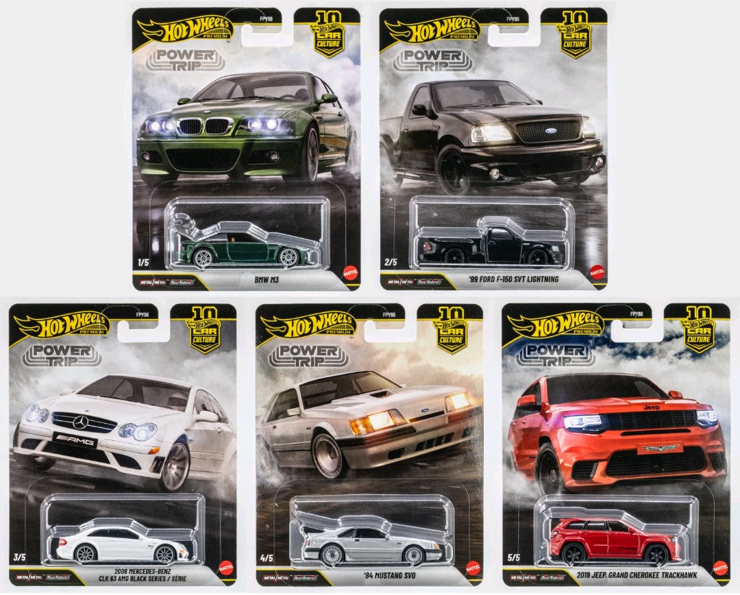 Hot Wheels Power Trip set of 5