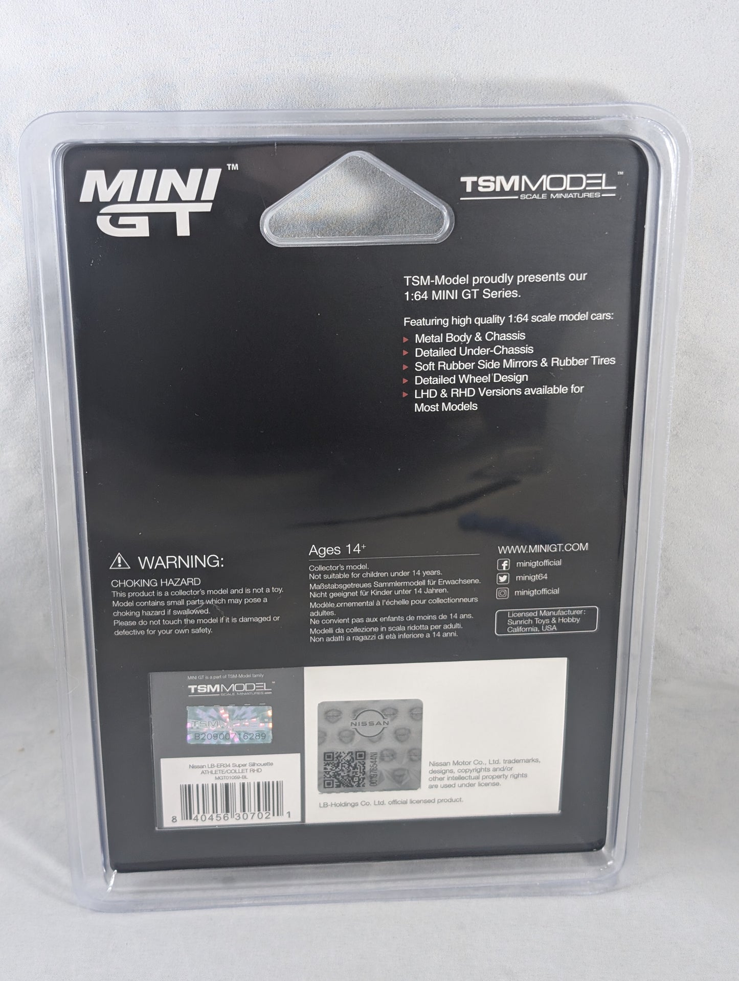 Mini GT Nissan Skyline ER34 Liberty Walk Super Silhouette Athlete