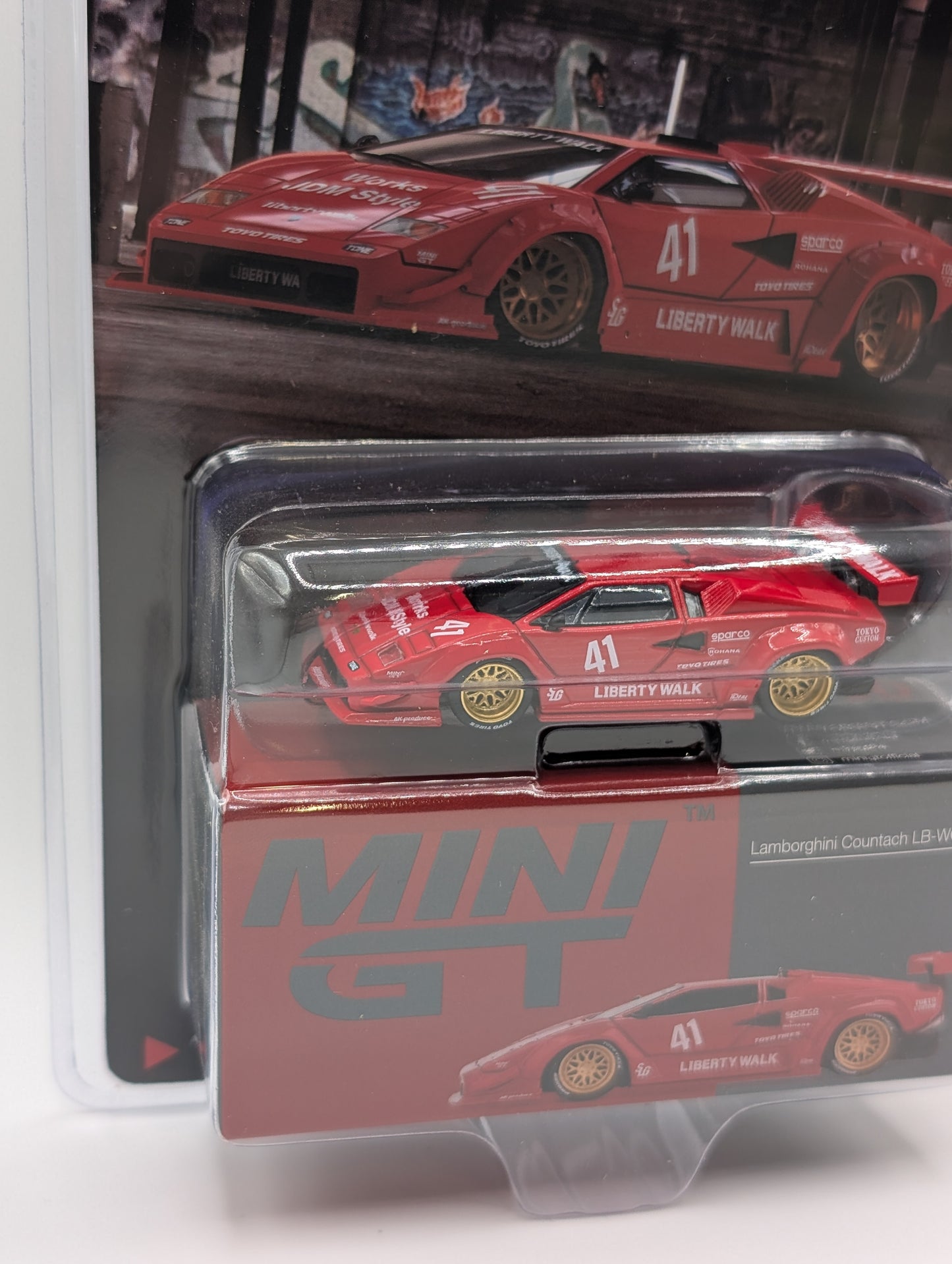 Mini GT Lamborghini Countach Liberty Walk