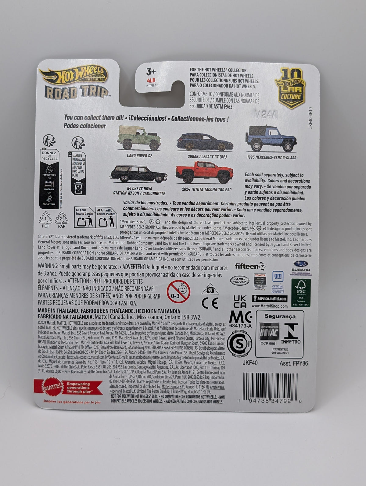 2026 Hot Wheels Road Trip 2024 Toyota Tacoma TRD Pro