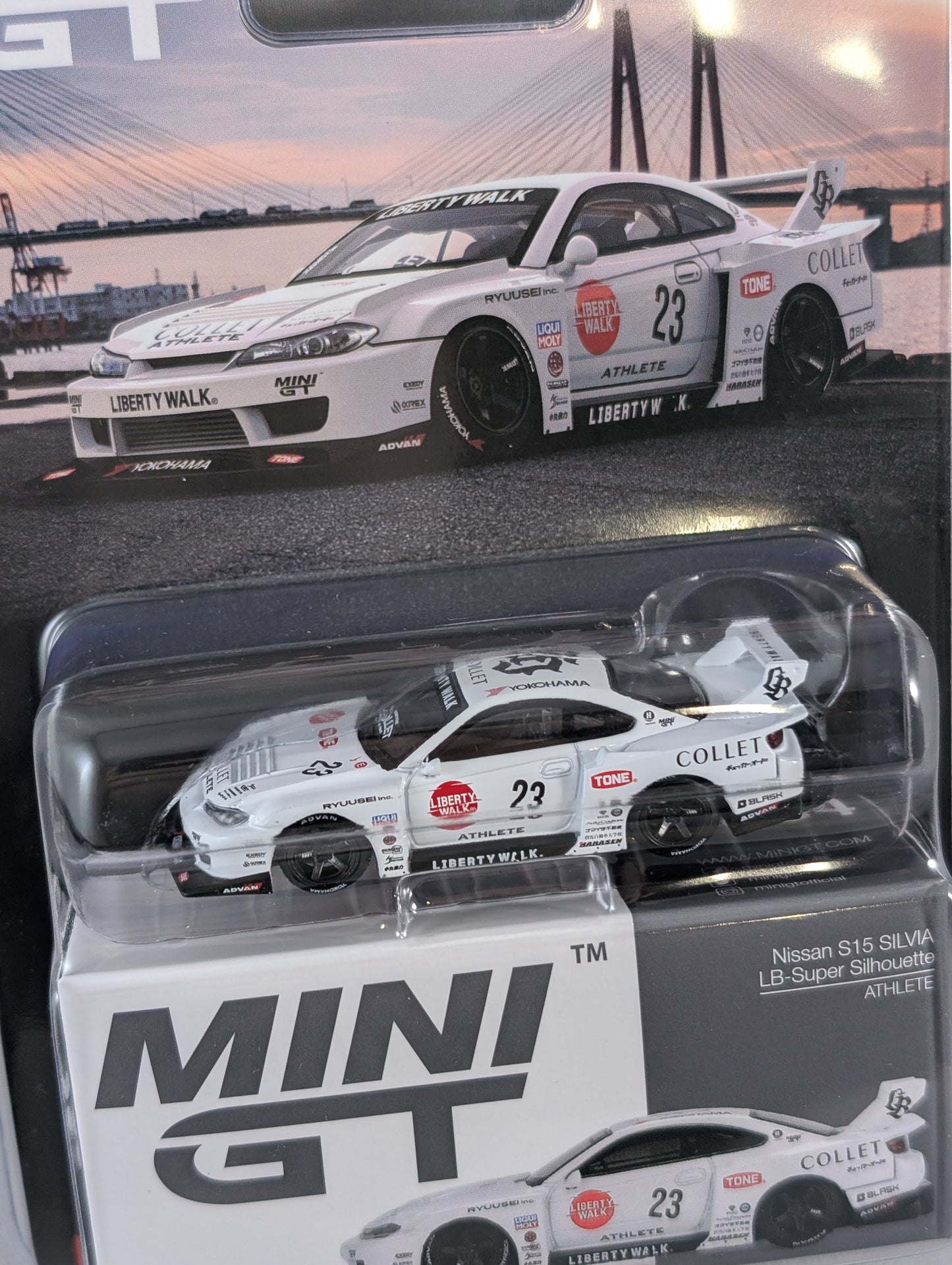Mini GT Nissan Silvia S15 Liberty Walk Super Silhouette Athlete