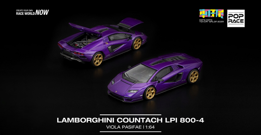 Pop Race Lamborghini Countach LPI 800-4 Special Edition in shimmery Viola Pasifae Hong Kong toy car salon 2025 Sealed
